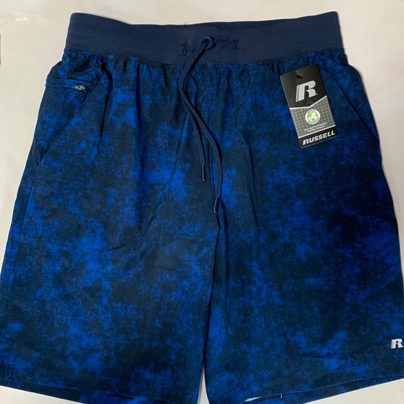 Russell men’s 9”inseam woven shorts blue size S - Picture 1 of 9